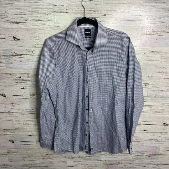 Strellson Slim Fit  Button Down Shirt Size M blue - Picture 1 of 8